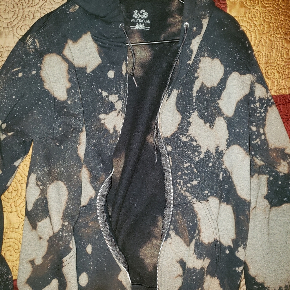 Bleach dyed hoodie